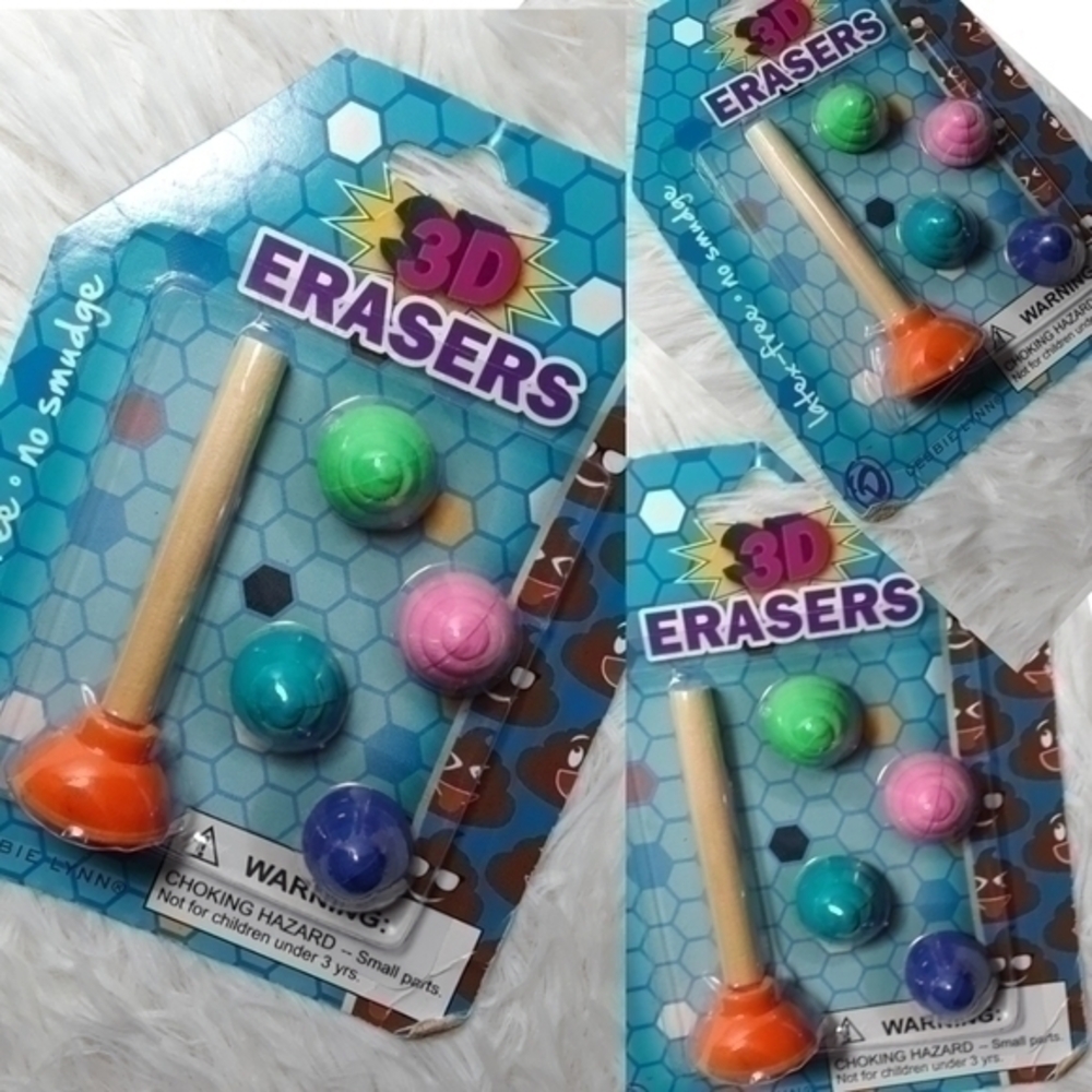 🛍3D Erasers Plunging Piles Of Poop💩